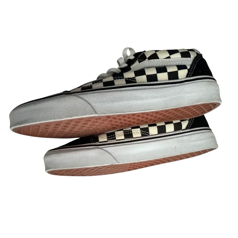 Vans Old Skool Sneakers Mens 6 Womens 7.5 Black White‎ Checkerboard Good Cond.